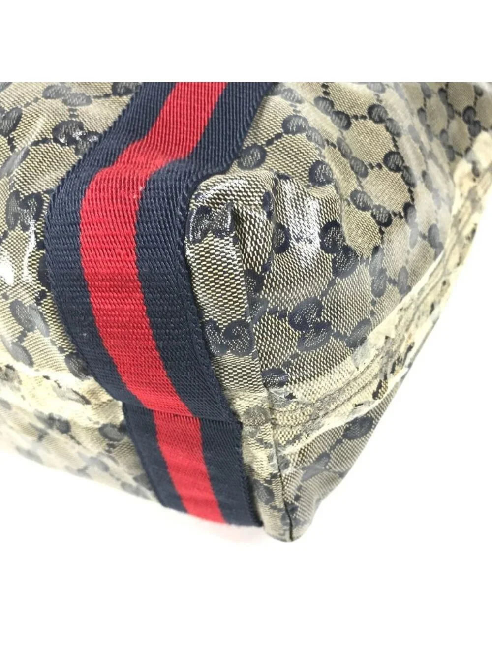 Gucci Shoulder Bag GG Logo Navy